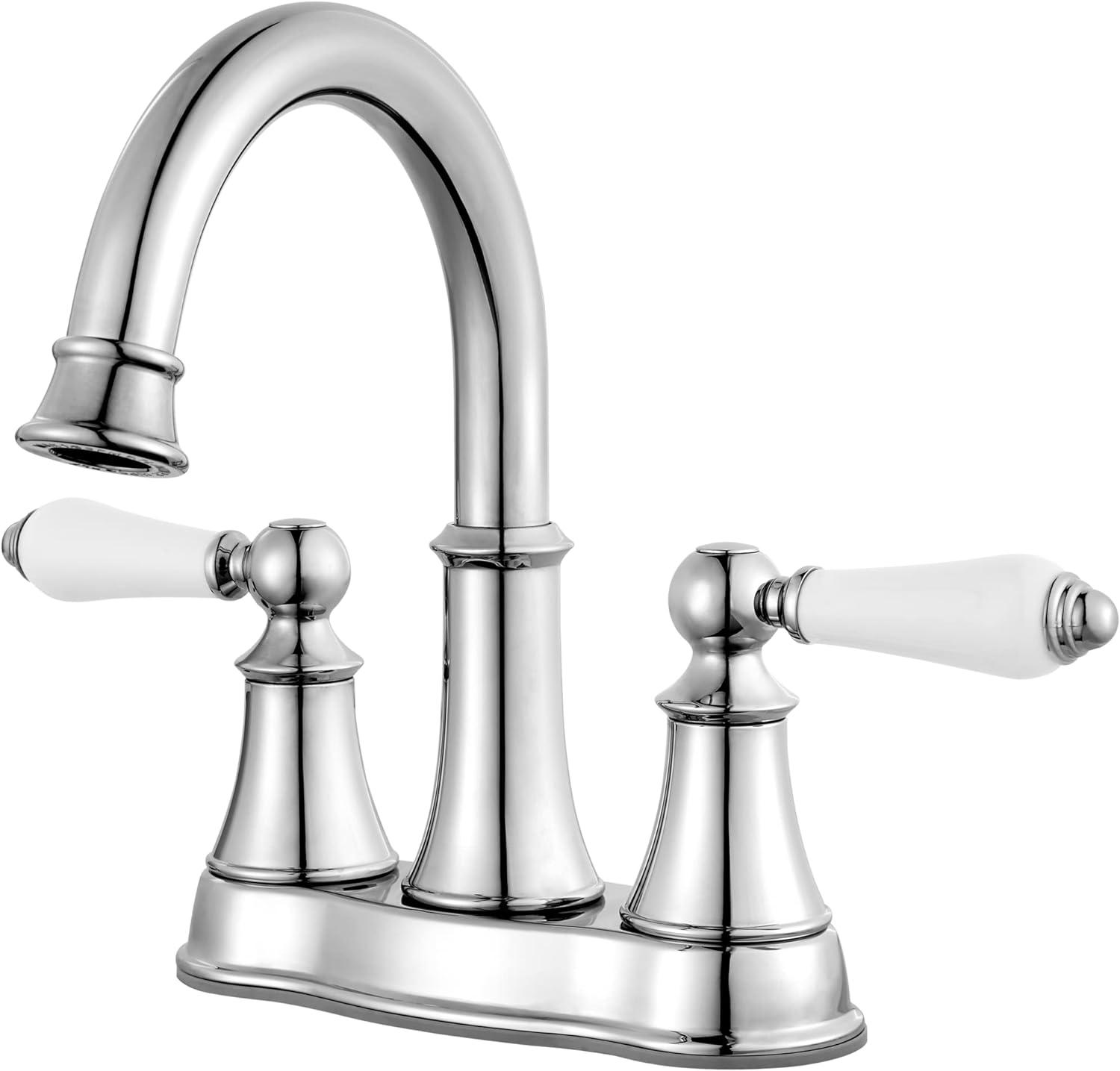 Polished Chrome Traditional 2-Handle Bathroom Faucet