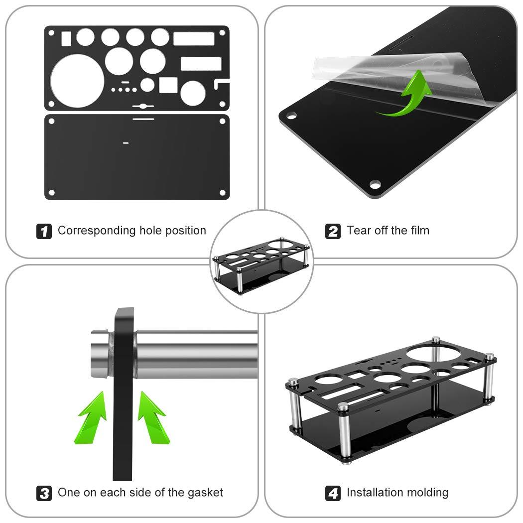 23 Piece Cocktail Shaker Set Bartender Kit with Acrylic Stand & Cocktail Recipes Booklet, Professional Bar Tools for Drink Mixing, Home, Bar, Party (Include 4 Whiskey Stones) - Gold Rose