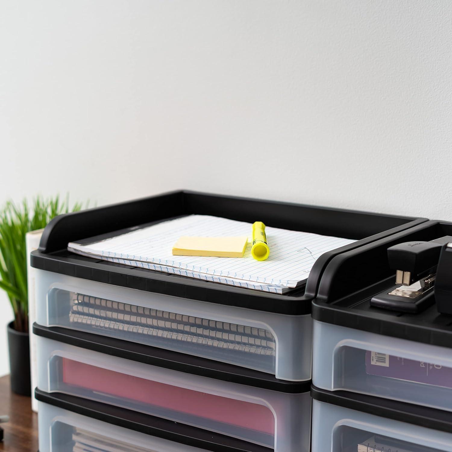 IRIS USA, Inc. Plastic Stackable Desk Organizer