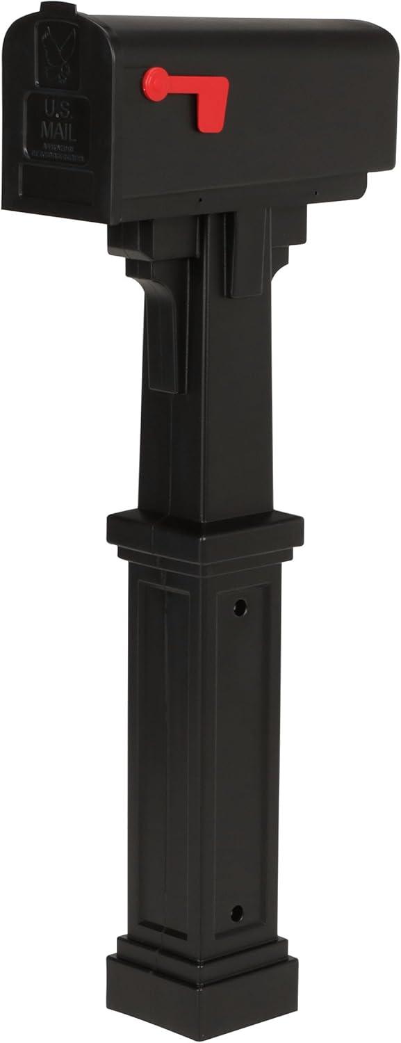 Grand Haven Plastic, Top Mount, Mailbox Post, Black