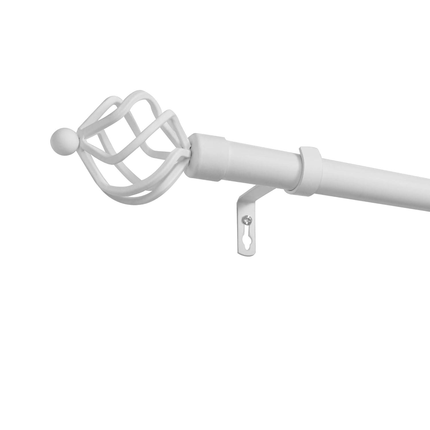Exclusive Home Exclusive Home Torch Curtain Rod and Coordinating Finial Set, Adjustable