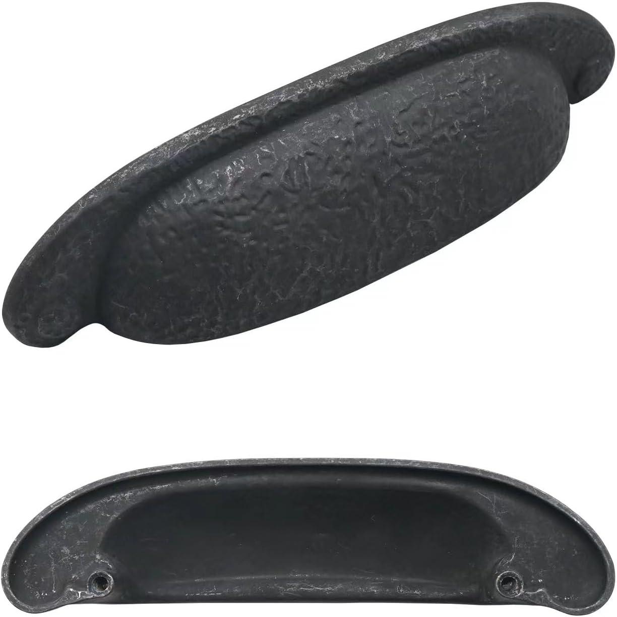 Refined Rustic Kitchen Cabinet Handles, Solid Core Drawer Pulls for Cabinet Doors, 3" & 3-3/4"(96mm)