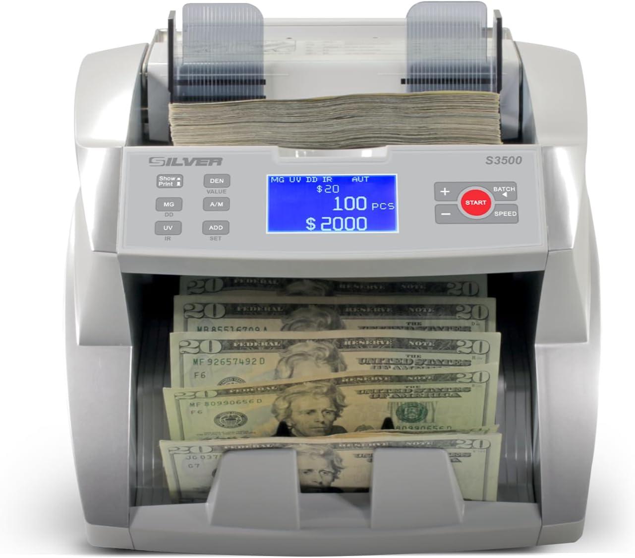 SILVER by AccuBANKER S3500 Flex Bill Counter (AB3500)