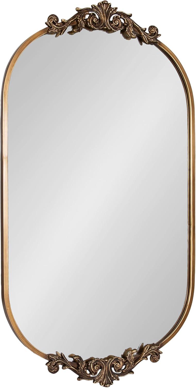 Arendahl 24" x 41" Gold Baroque-Inspired Vanity Mirror