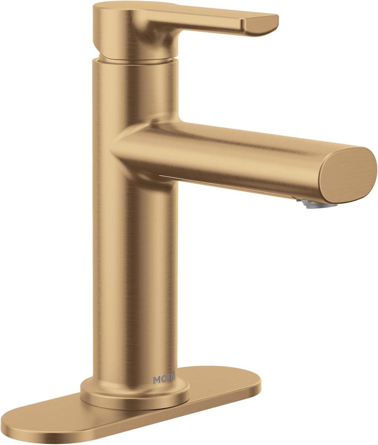 Bronzed Gold Single Handle Modern Bathroom Faucet