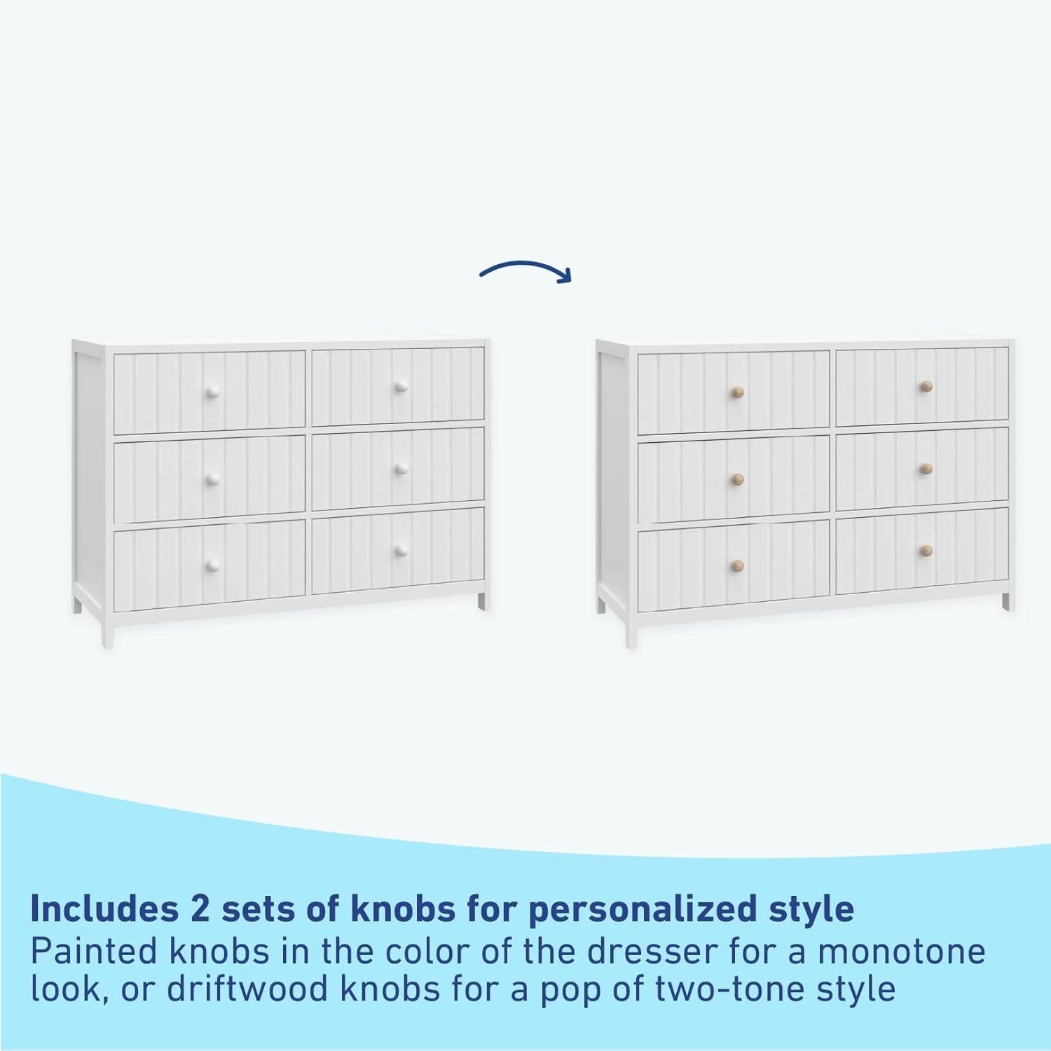 Teddi 6 Drawer Double Dresser