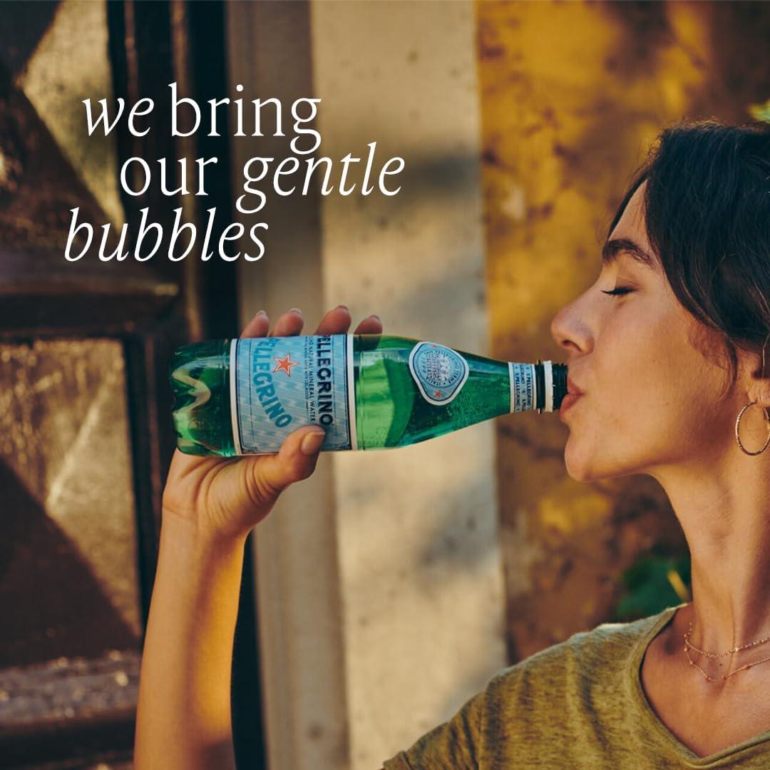 SanPellegrino Sparkling Natural Mineral Water, 8 Oz Bottle (Pack of 24)