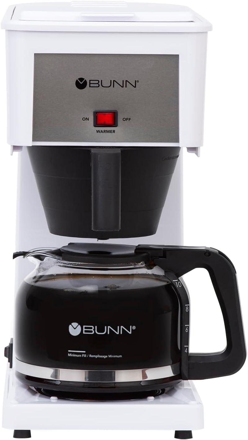 BUNN GRW Speed Brew Classic 10 Cup Coffee Maker, White
