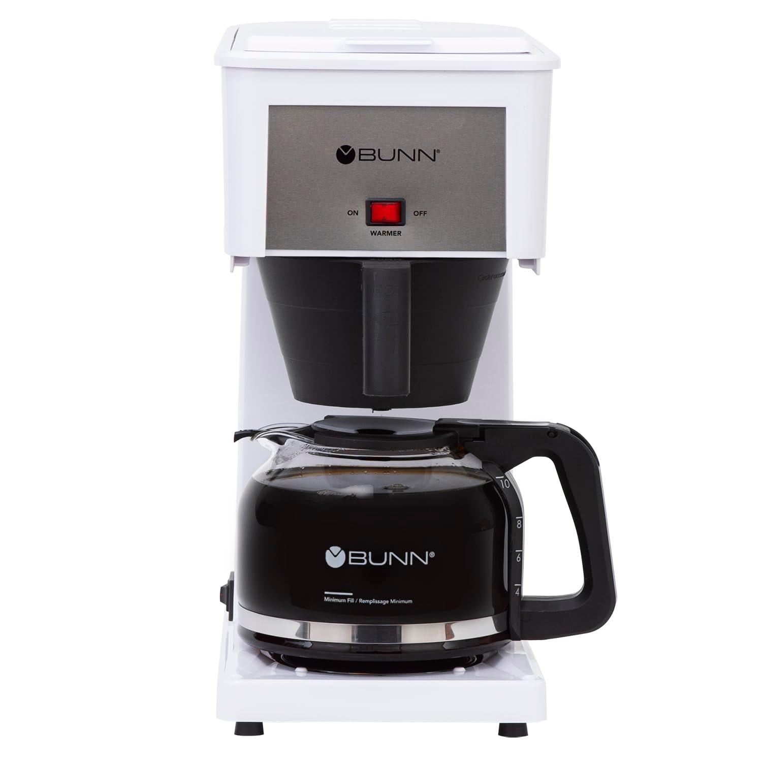BUNN GRW Speed Brew Classic 10 Cup Coffee Maker, White