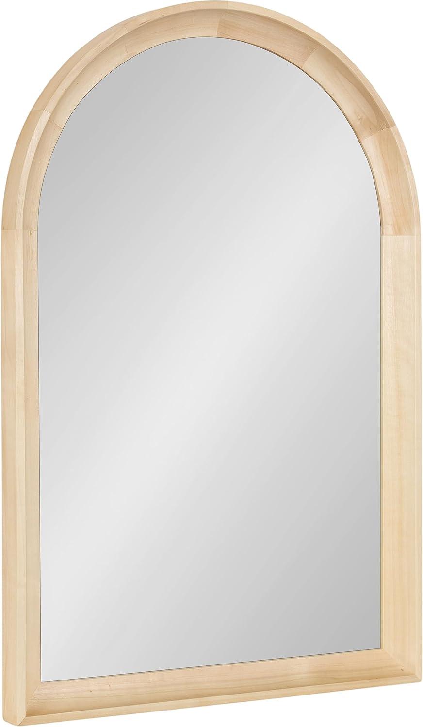 Natural Wood Arched Wall Mirror 20 x 30