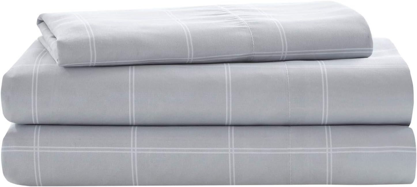 Eddie Full 8pc Complete Bed Set, Including Sheets Blue/Gray: Intelligent Design Microfiber, Hypoallergenic, OEKO-TEX Certified