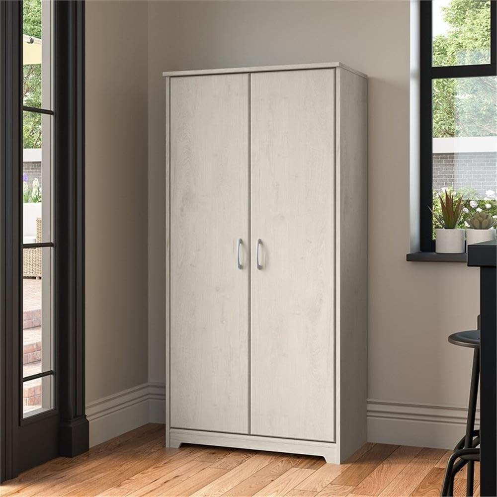 Bush Furniture Cabot Kitchen Pantry Cabinet in Modern Walnut - Engineered Wood