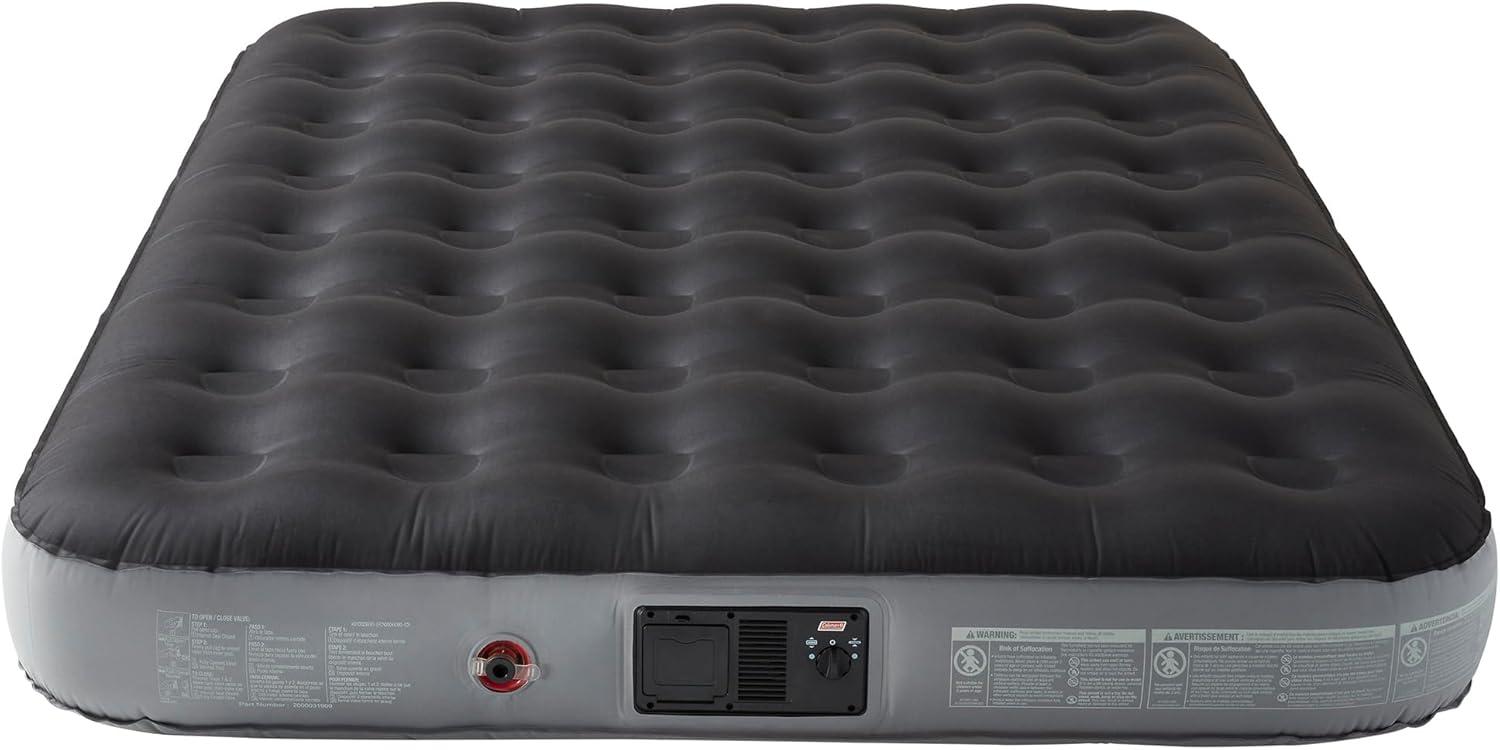 Coleman River Gorge: 9.5" Queen Airbed W/ Built-In 4D Battery Air Pump