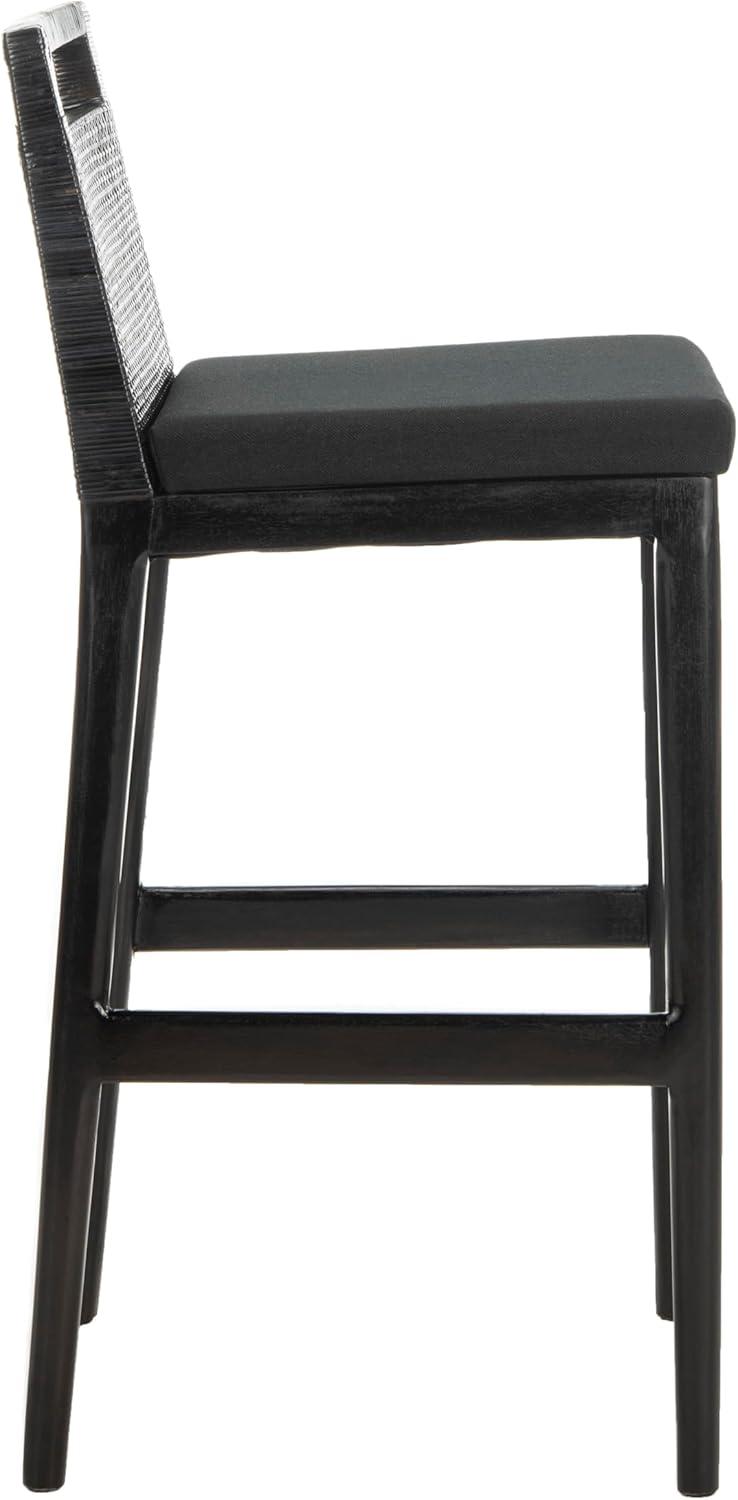 Darin Bar Stool - SEA4015 - Dark Brown/Black - Safavieh