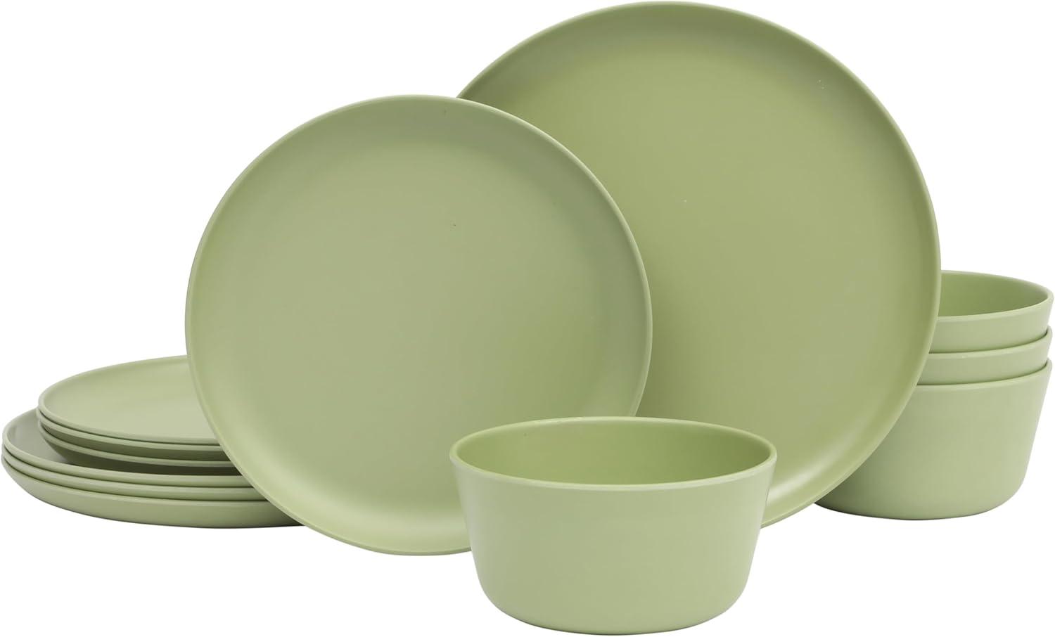Gibson Home Gibson Home Fairhope 12 Piece Melamine Dinnerware Set
