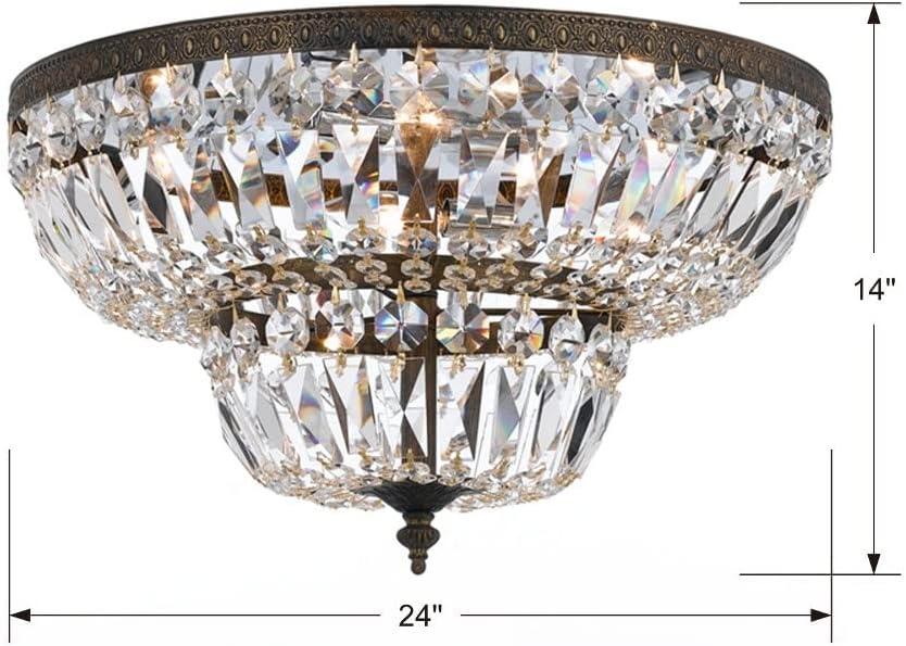Crystorama Lighting - Six Light Ceiling Mount - Ceiling Mount - 6 Light Flush