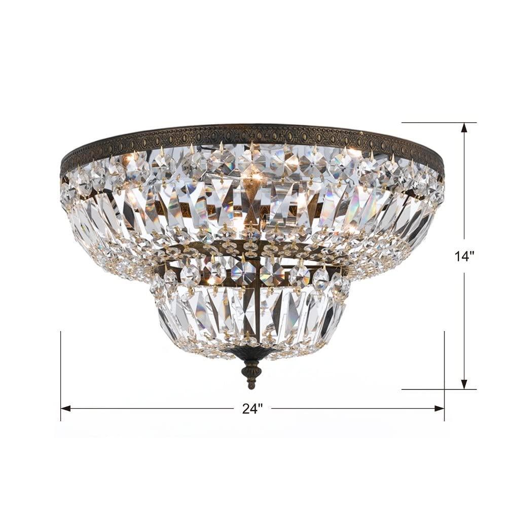 Crystorama Lighting - Six Light Ceiling Mount - Ceiling Mount - 6 Light Flush