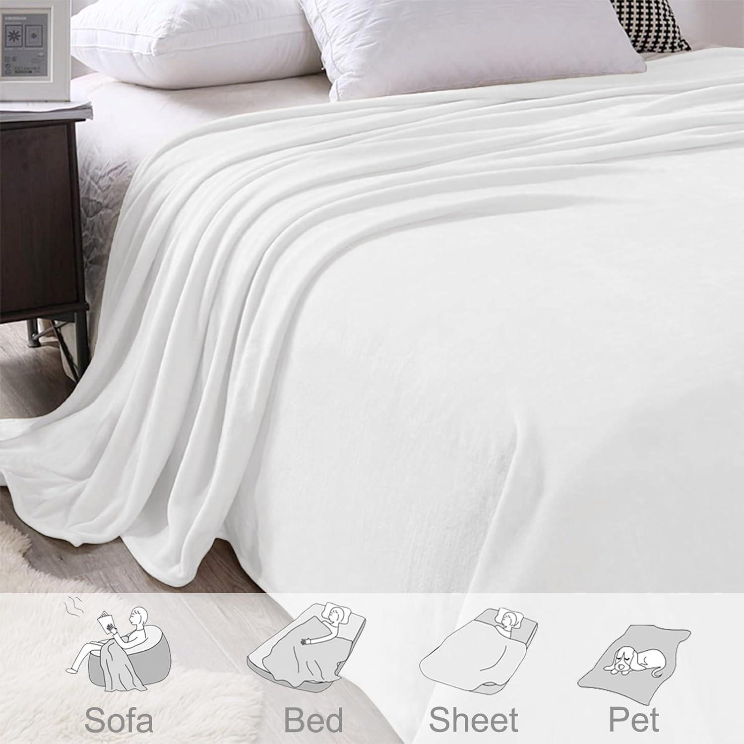 Bare Home Bare Home Microplush Fleece Blanket - Fuzzy, Warm, Bed/Throw Blanket