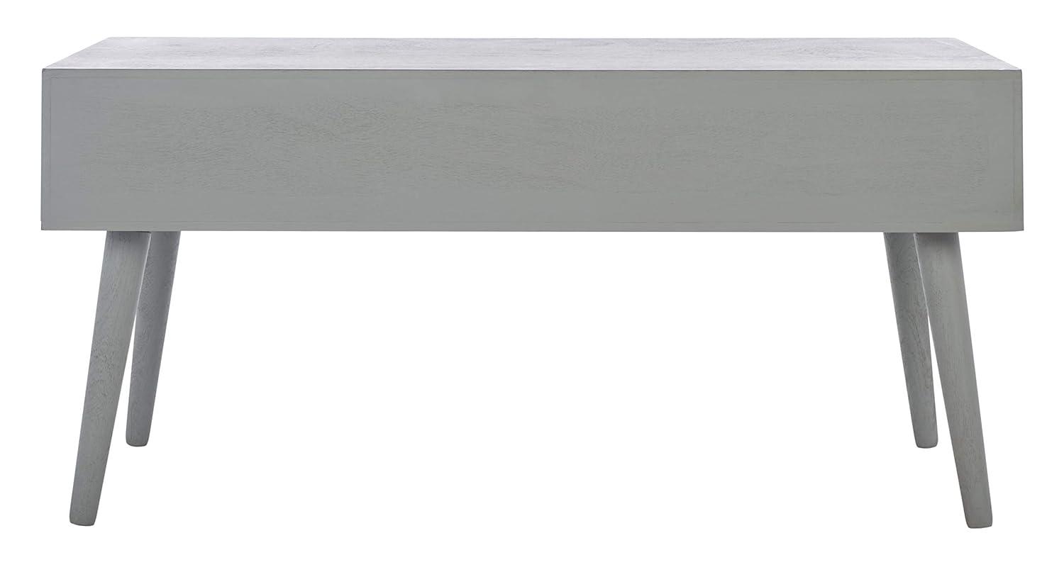 Mozart Mid-Century Coffee Table - Distressed Grey - Safavieh