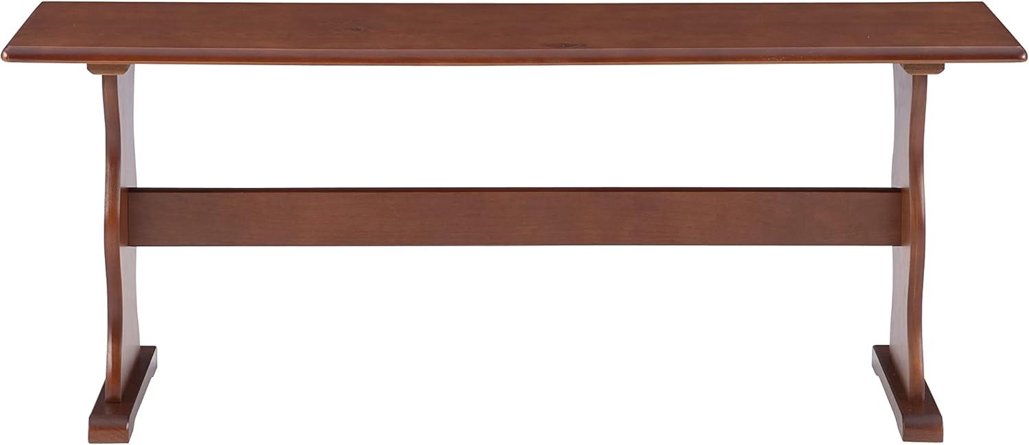 3pc Chelsea Breakfast Corner Nook Dining Table Set Walnut - Linon