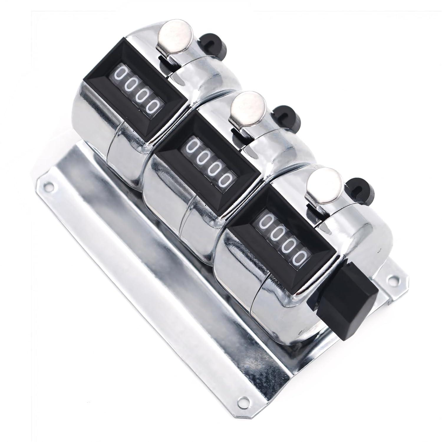 Toptie 3-Unit Desktop Tally Counter, Counter Clicker with Base, for Event, People, Inventory