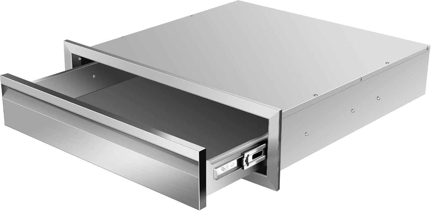 24" Stainless Steel Single BBQ Drawer for Outdoor Kitchen