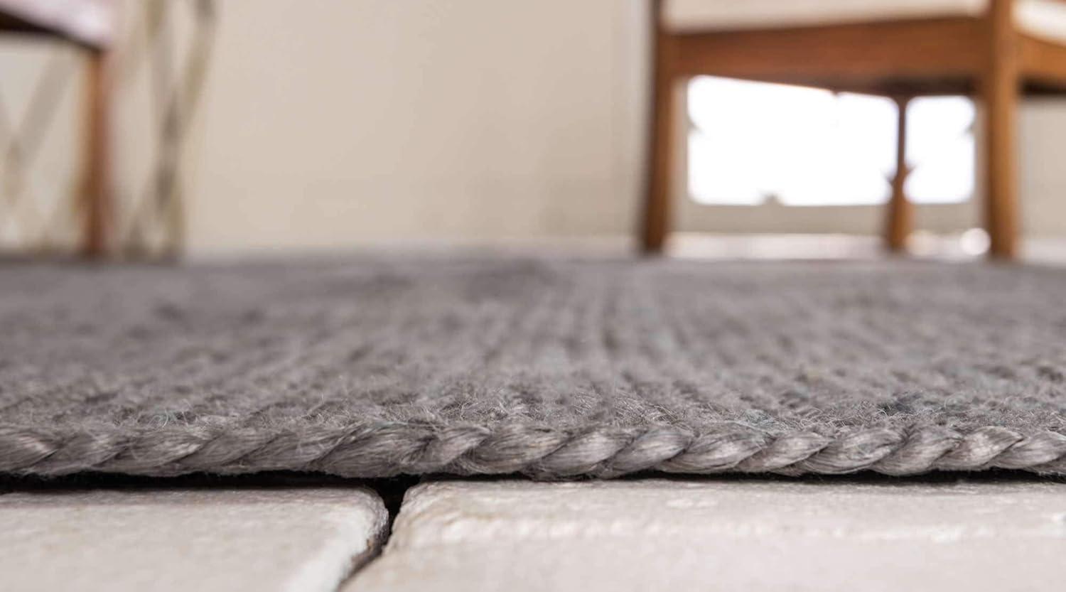 Unique Loom 5' 1 x 8' 0 Dhaka Braided Jute Rectangle Area Rug