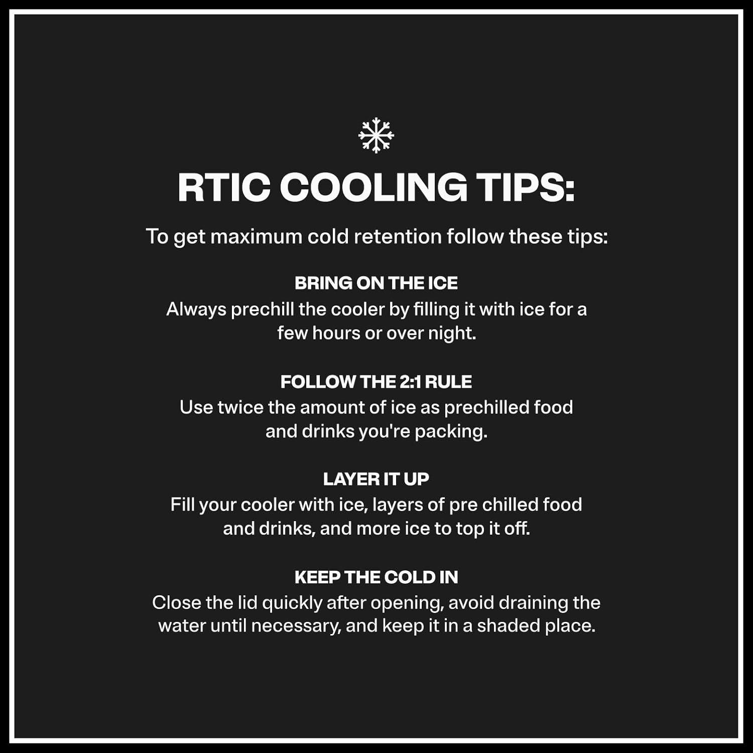 RTIC Road Trip Personal Cooler, 8 QT, 12 Can Hard-Sided Ice Chest Cooler, Patriot