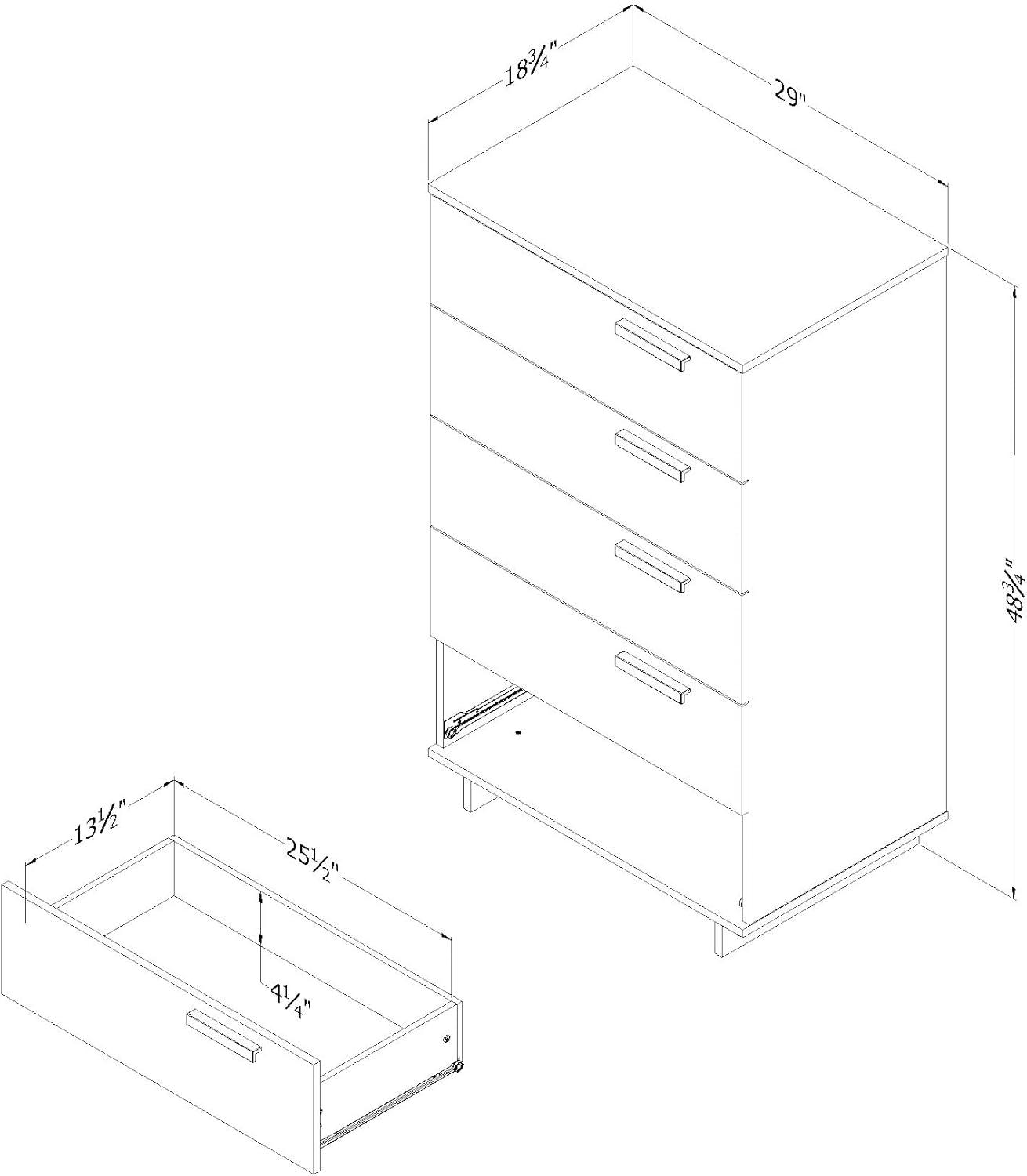 Cavalleri 29'' W 5 - Drawer Dresser