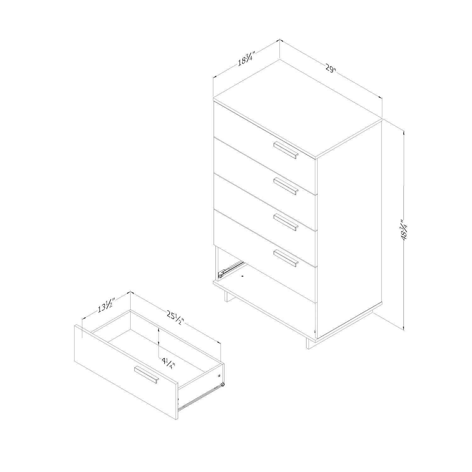 Cavalleri 29'' W 5 - Drawer Dresser