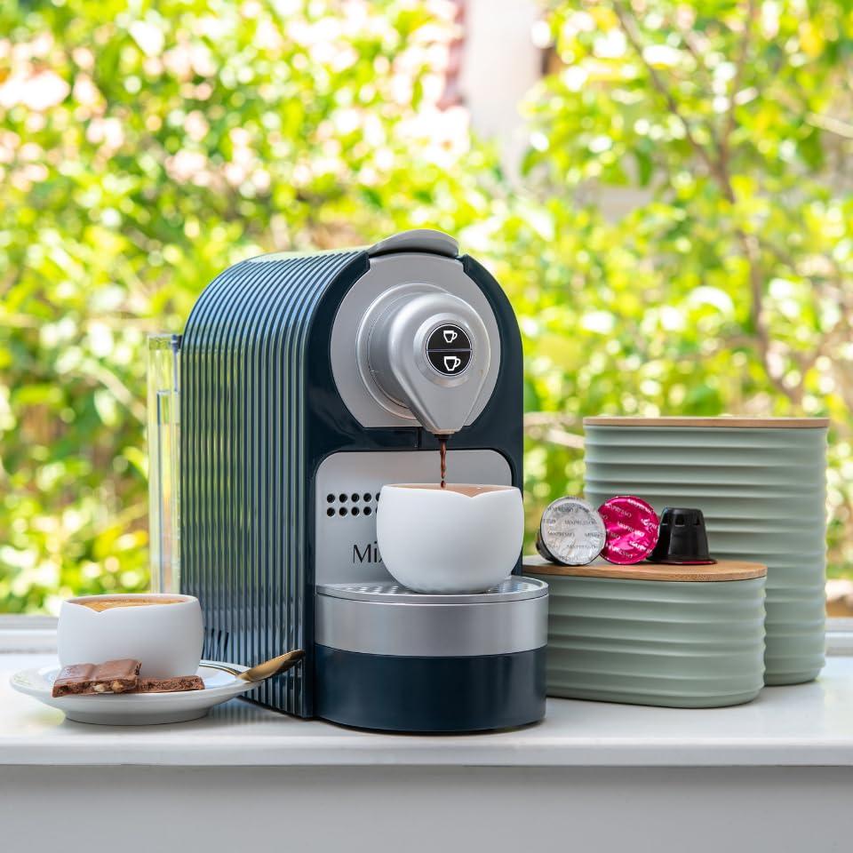 Mixpresso Espresso Machine for Nespresso Compatible Capsule, Single Serve Coffee Maker Programmable for Espresso Pods, Premium Italian 19 Bar High Pressure Pump 27oz 1400w Black Coffee Maker