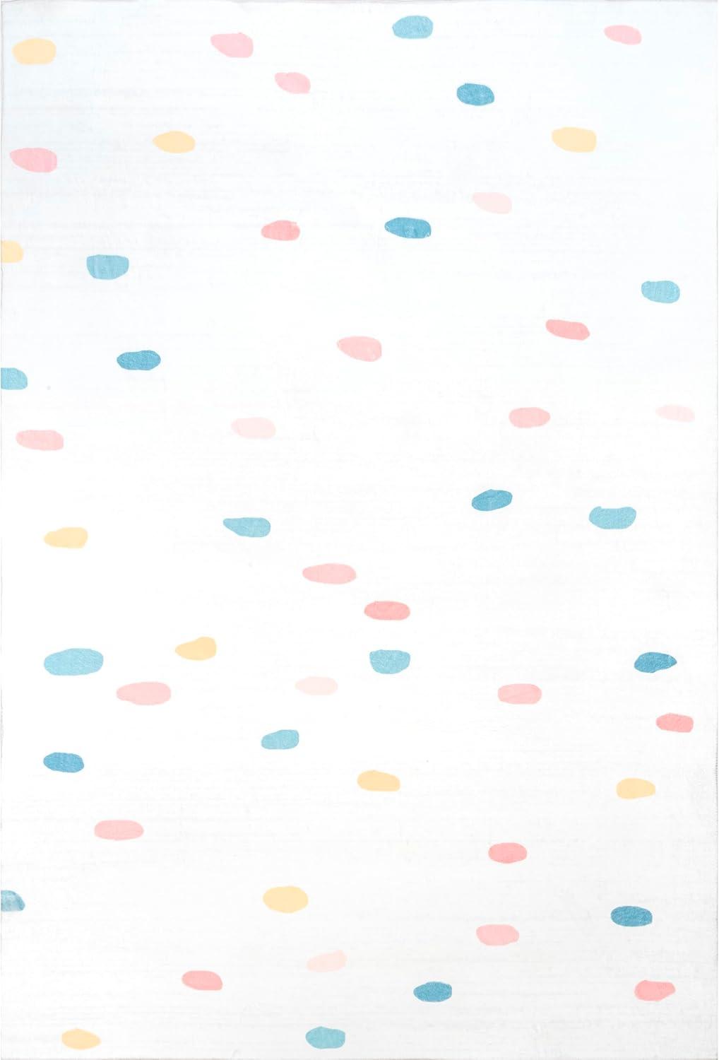 Nuloom Calla Kids Polka Dot Nursery or Playroom Indoor Area Rug