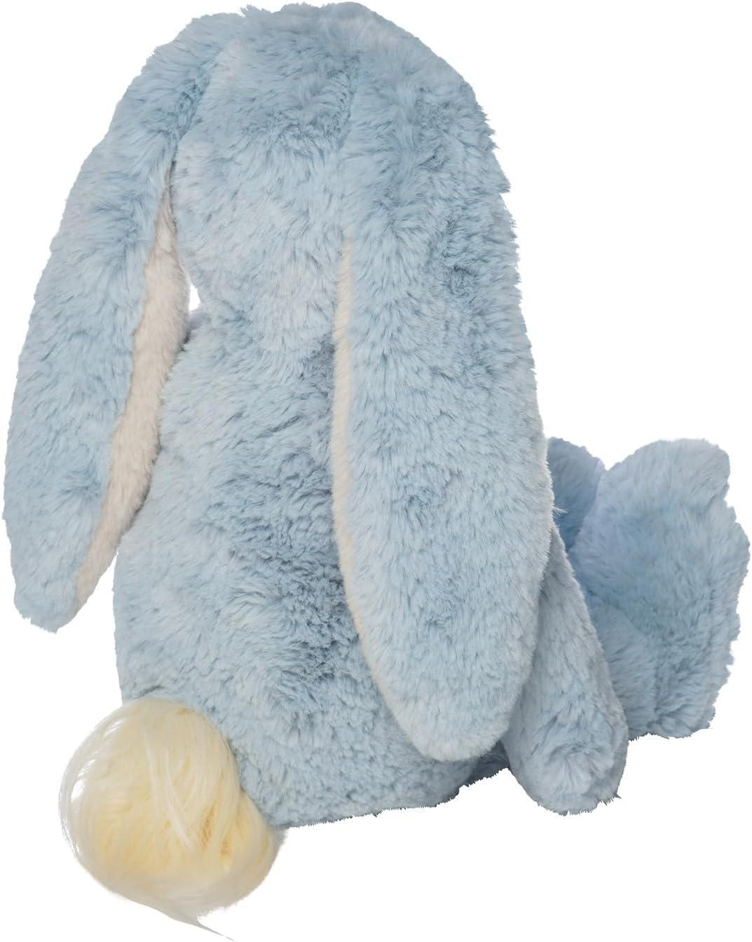 Manhattan Toy River the Blue & Light Apricot Snuggle Bunnies 12" Stuffed Animal with Embroidered Accents