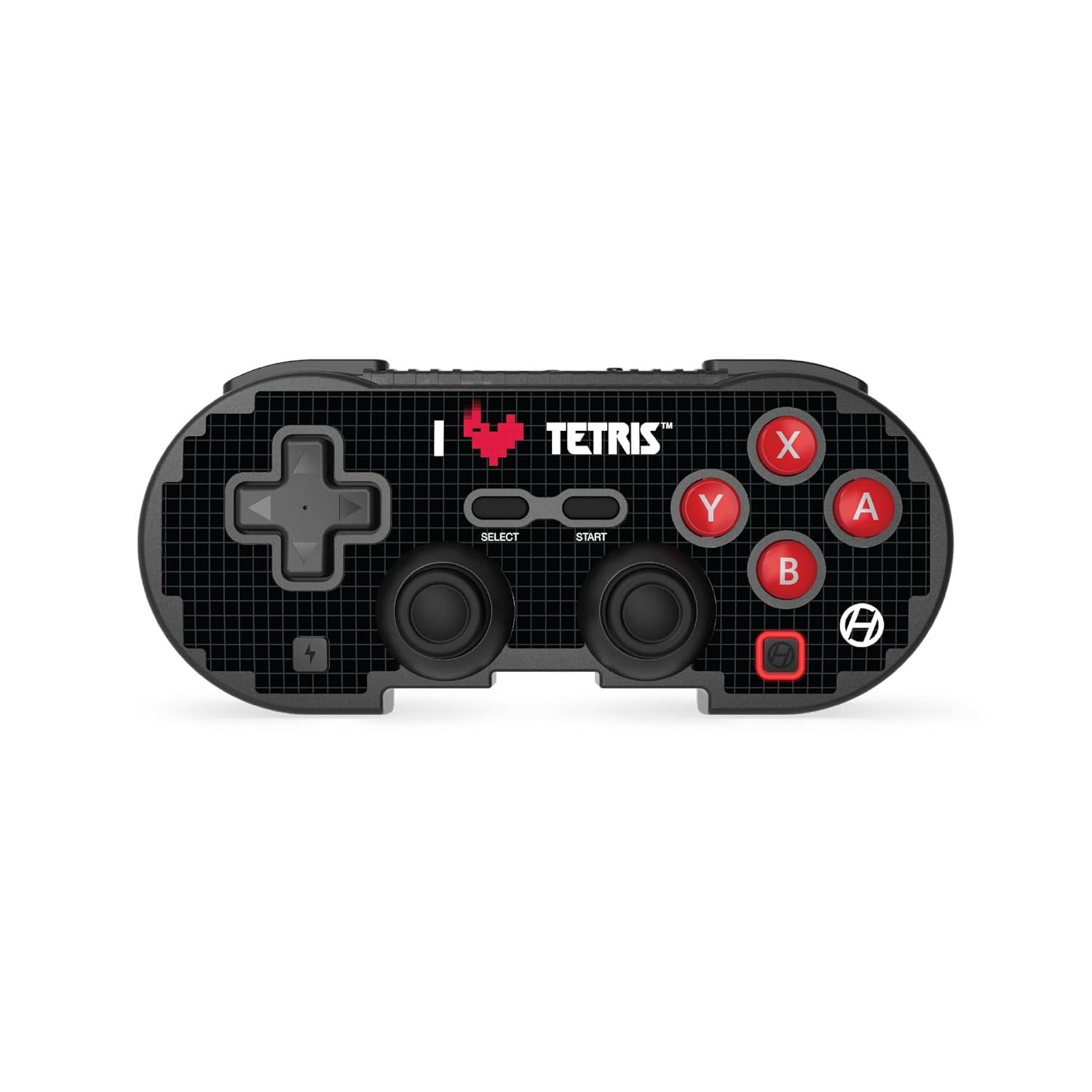 Black Wireless Bluetooth Pixel Art Gaming Controller