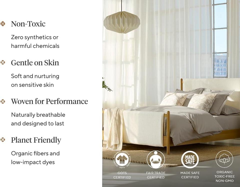 Organic Crinkled Percale Sheet Set