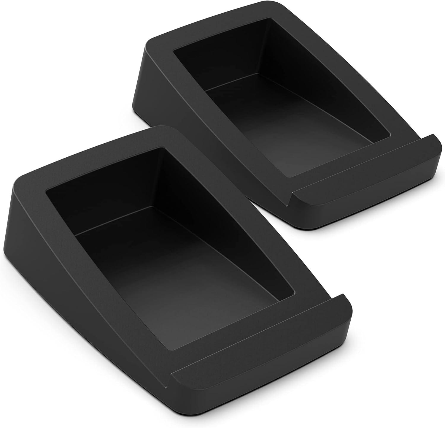 Black Silicone Universal Fit Desktop Speaker Stands