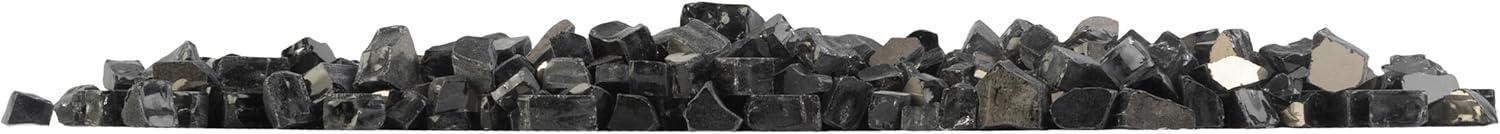 Pure Garden 10lbs Fire Pit Glass - 1/2-Inch Crushed Glass Rocks for Fireplaces, Landscape, Aquariums, or Vases