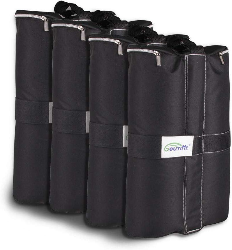 Black Heavy Duty Polyester Canopy Weight Bags Set of 4