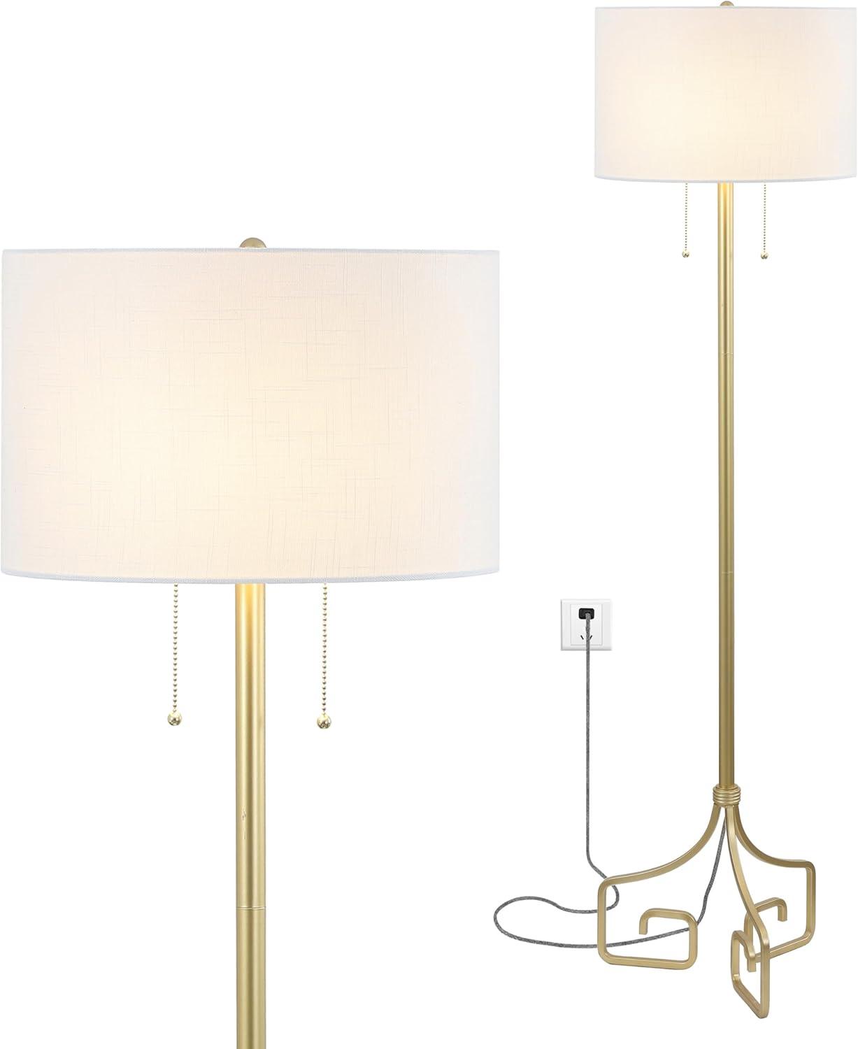 Jonathan Y Newman Metal Led Floor Lamp