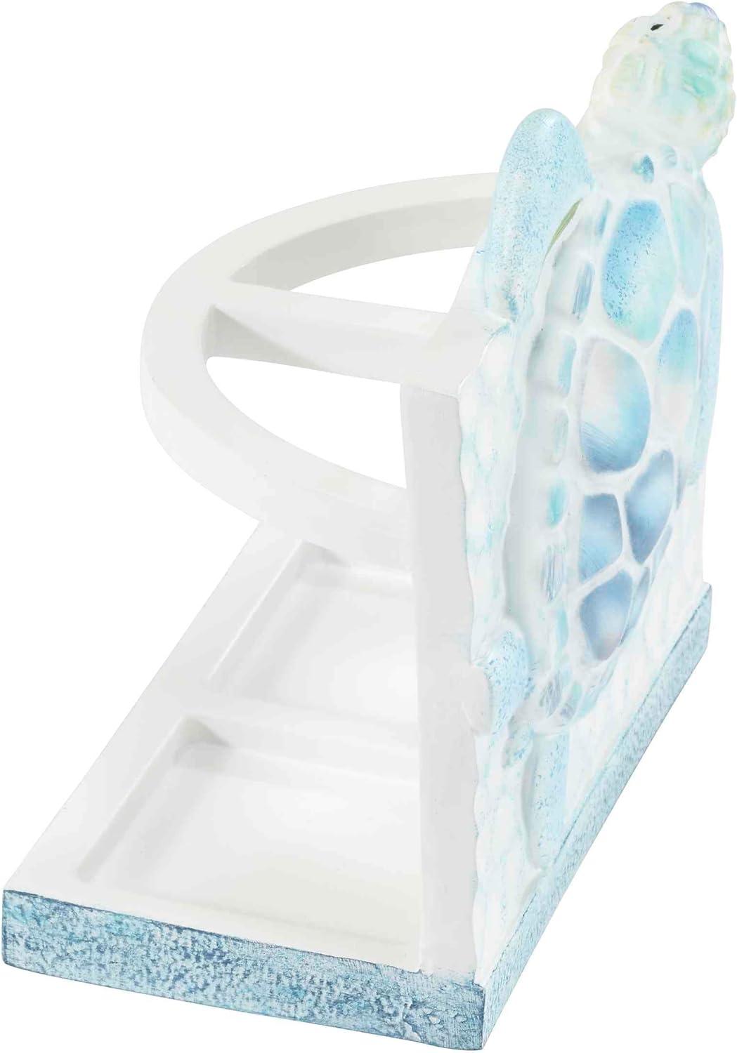 Ocean Friends Blue and White Resin Toothbrush Holder