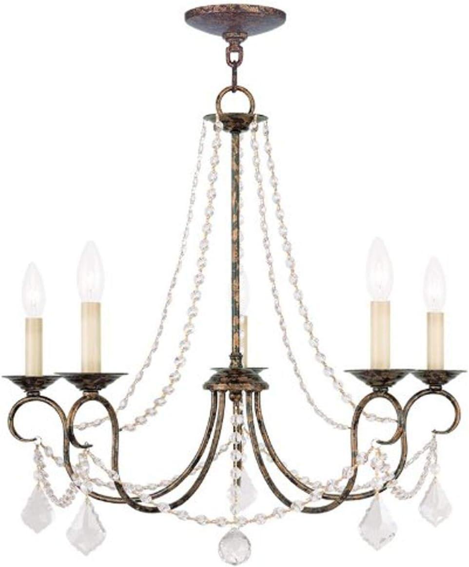 Livex Lighting Pennington 5 - Light Chandelier in  Hand Applied Venetian Golden Bronze