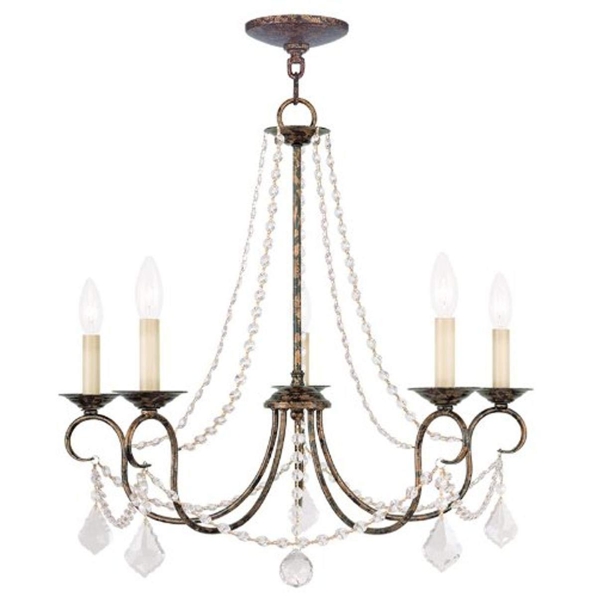 Livex Lighting Pennington 5 - Light Chandelier in  Hand Applied Venetian Golden Bronze