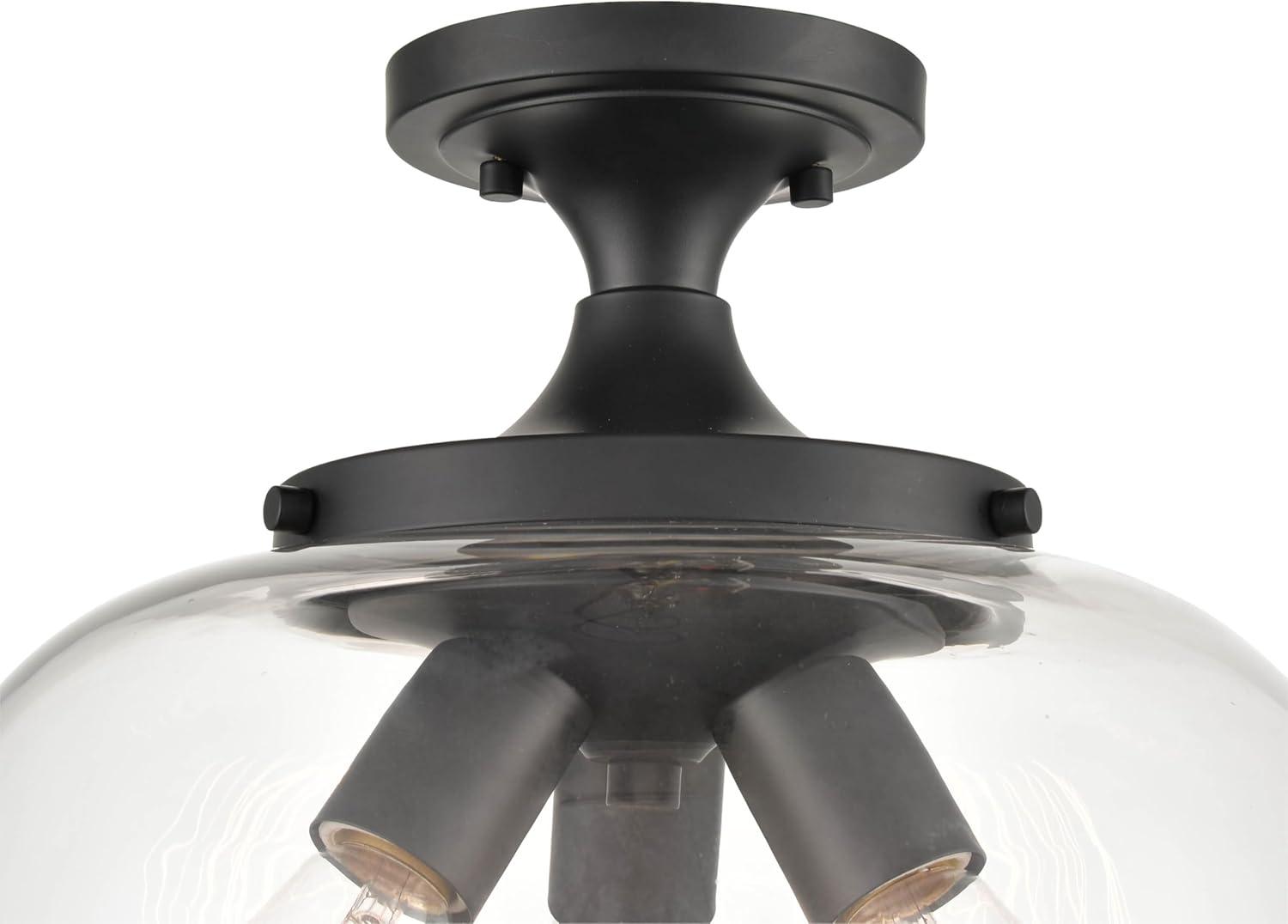 Three Posts™ Cromkill Glass Semi Flush Mount