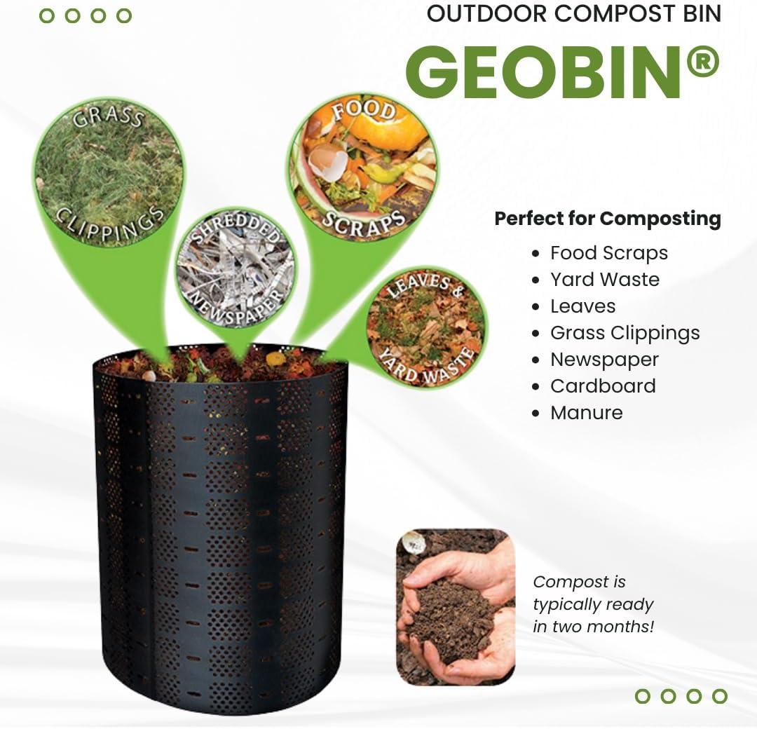 Presto Products Geobin Compost Bin - 246 Gallon, Expandable, Easy Assembly, Made in The USA, Outdoor & Backyard Composter
