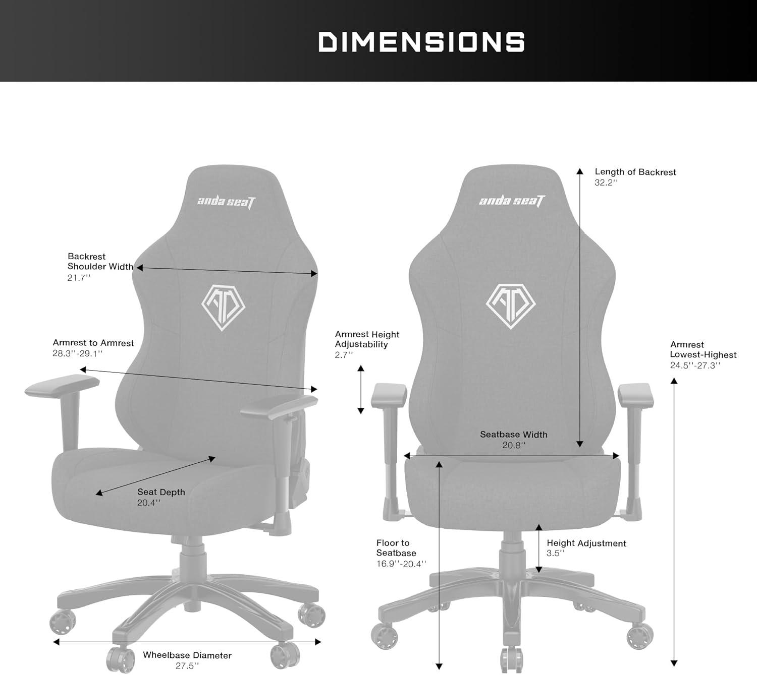andaseaT andaseaT Phantom 3 Gaming Chair