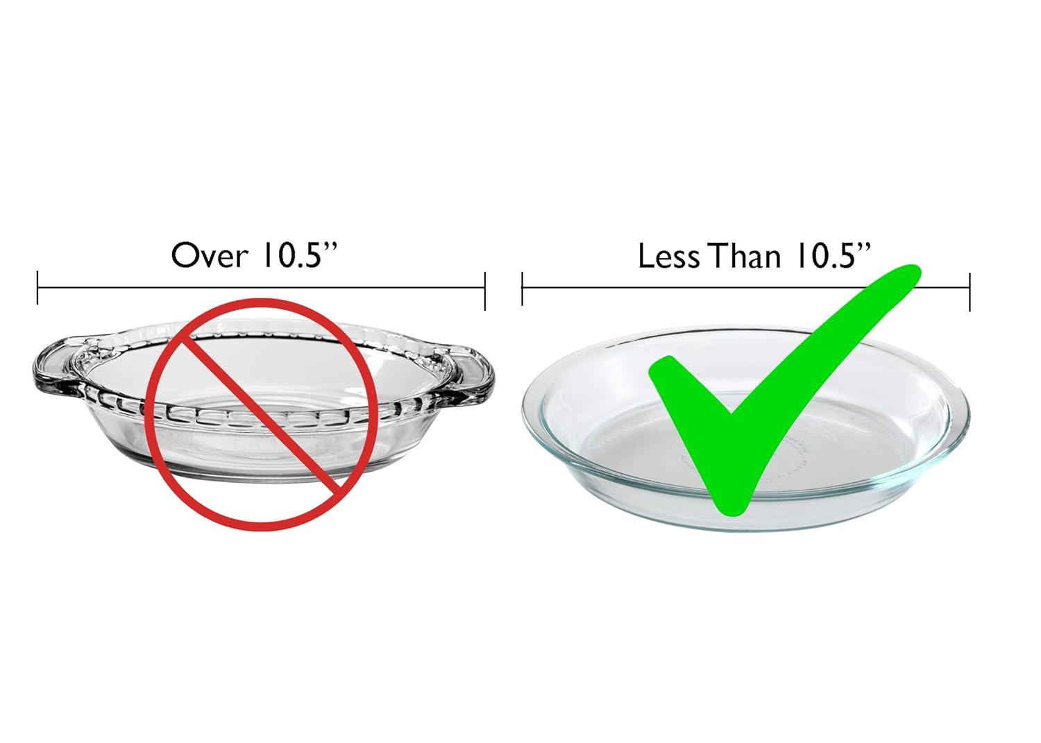 Clear BPA-Free Round Pie and Cake Storage Box with Adjustable Shelves