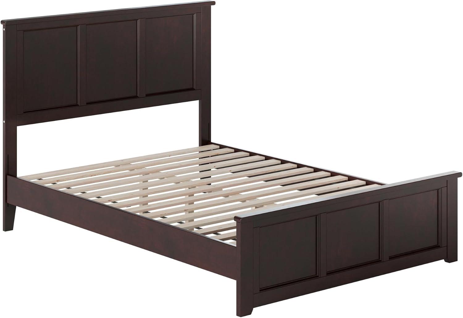 AFI Charlotte Queen Solid Wood Low Profile Platform Bed with Matching Footboard, Espresso