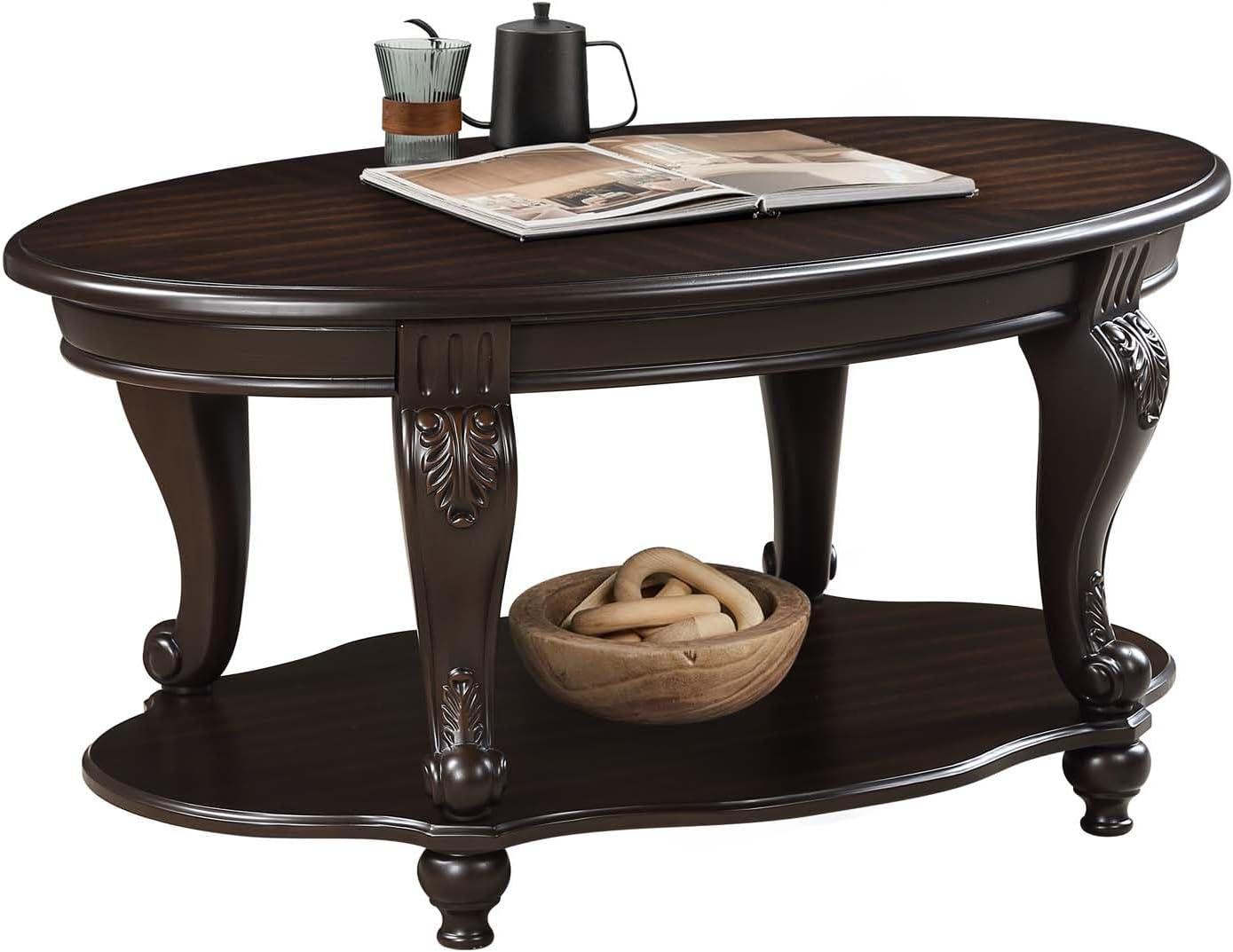 World Menagerie Living Room Coffee Table Set, Coffee Table & Two End Side Table 3-Piece Set Coffee Set