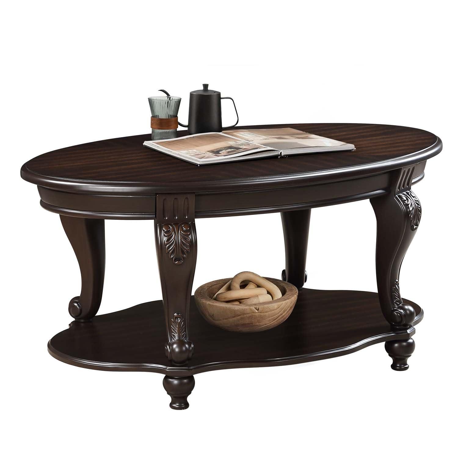 World Menagerie Living Room Coffee Table Set, Coffee Table & Two End Side Table 3-Piece Set Coffee Set