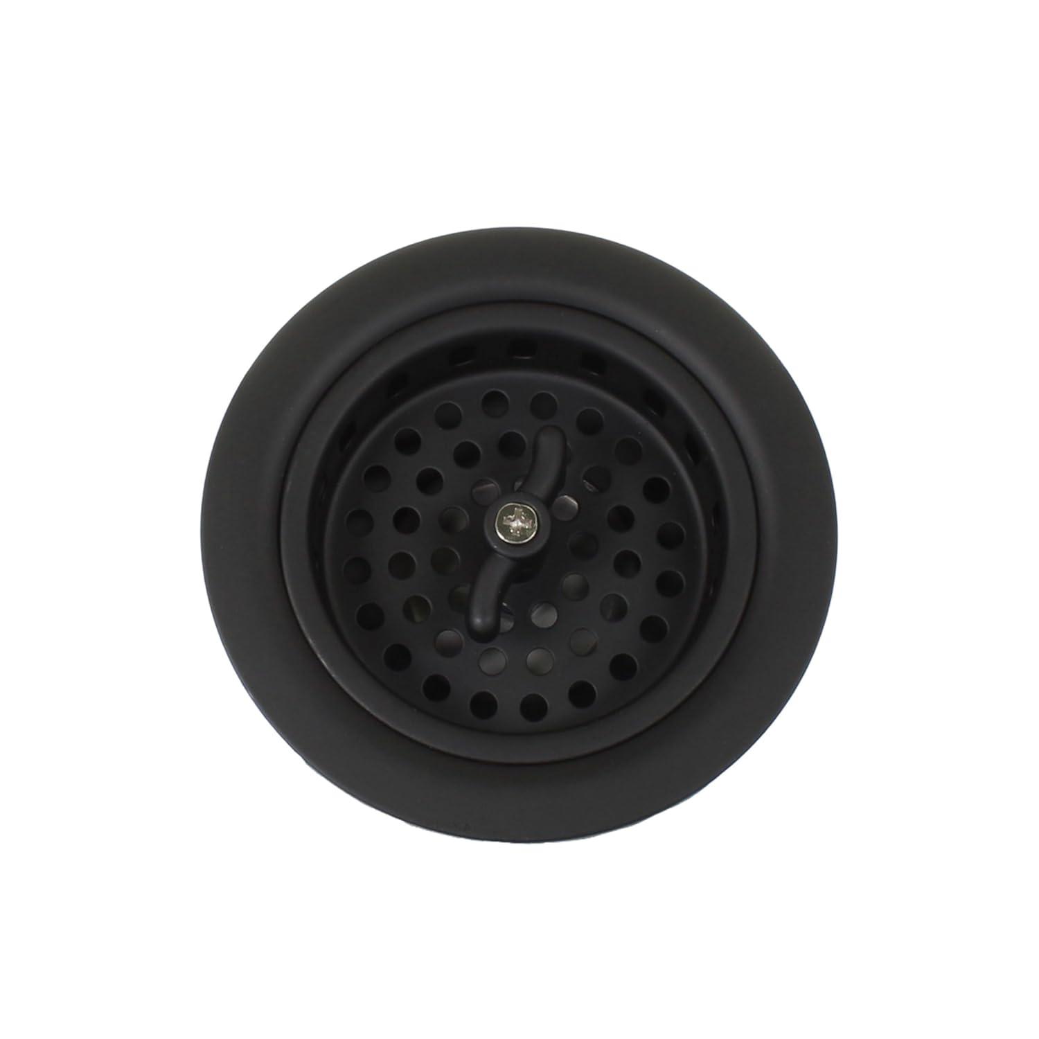 Kitchen Sink Drain Assembly with Twist Lock Basket Strainer